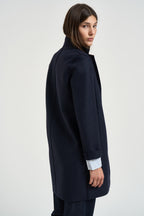 Cappotto donna Coocun midi blu notte AE1301 NAVYBLUE HARRIS WHARF LONDON 