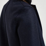 Cappotto donna Coocun midi blu notte AE1301 NAVYBLUE HARRIS WHARF LONDON 