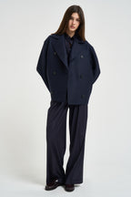 Caban donna over blu notte AG2482 NAVYBLUE HARRIS WHARF LONDON 