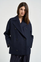 Caban donna over blu notte AG2482 NAVYBLUE HARRIS WHARF LONDON 