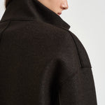 Cappotto donna corto doppiopetto fondente AG2484 DARKBROWN HARRIS WHARF LONDON 