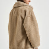 Giacca donna in ecopelliccia beige GC000600D 127391985 HERNO 