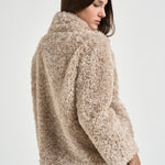 Giacca donna in ecopelliccia beige GC000608D 124211985 HERNO 