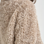 Giacca donna in ecopelliccia beige GC000608D 124211985 HERNO 