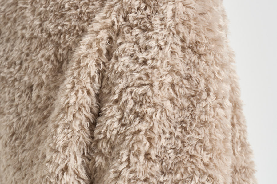 Giacca donna in ecopelliccia beige GC000608D 124211985 HERNO 