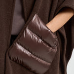 Poncho donna in lana warmy marrone GC00066DR 333958810 HERNO 