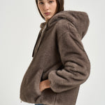 Bomber donna in ecopelliccia tortora GI000318D 127392700 HERNO 