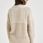 Maglia donna con ricami beige MG000258D 703811985 HERNO 