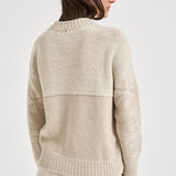 Maglia donna con ricami beige MG000258D 703811985 HERNO 
