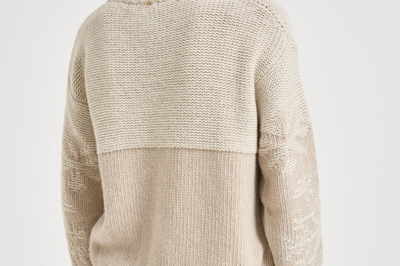 Maglia donna con ricami beige MG000258D 703811985 HERNO 
