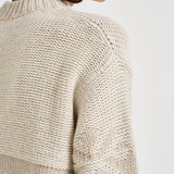 Maglia donna con ricami beige MG000258D 703811985 HERNO 