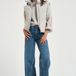 Gilet donna imbottito grigio mèlange PI00173DR 334949404 HERNO 