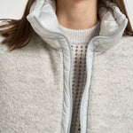 Gilet donna imbottito grigio mèlange PI00173DR 334949404 HERNO 
