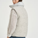 Gilet donna imbottito grigio mèlange PI00173DR 334949404 HERNO 