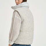 Gilet donna imbottito grigio mèlange PI00173DR 334949404 HERNO 