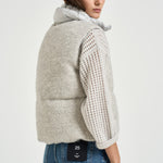 Gilet donna imbottito grigio mèlange PI00173DR 334949404 HERNO 