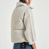 Gilet donna imbottito grigio mèlange PI00173DR 334949404 HERNO 