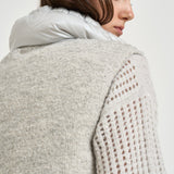 Gilet donna imbottito grigio mèlange PI00173DR 334949404 HERNO 