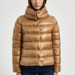 Piumino donna corto oro PI001781D 120172157 HERNO 