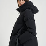 Piumino donna Laminar corto nero PI002045D 128409300 HERNO 