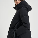 Piumino donna Laminar corto nero PI002045D 128409300 HERNO 