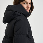 Piumino donna Laminar corto nero PI002045D 128409300 HERNO 