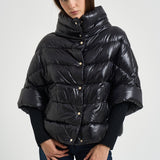 Piumino donna manica corta nero PI002256D 12017Z9300 HERNO 