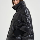 Piumino donna manica corta nero PI002256D 12017Z9300 HERNO 
