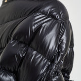 Piumino donna manica corta nero PI002256D 12017Z9300 HERNO 