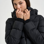 Piumino donna con cappuccio nero PI002270D 12004Z9389 HERNO 