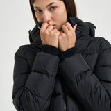 Piumino donna con cappuccio nero PI002270D 12004Z9389 HERNO 