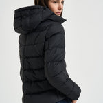 Piumino donna con cappuccio nero PI002270D 12004Z9389 HERNO 