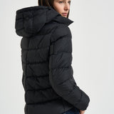 Piumino donna con cappuccio nero PI002270D 12004Z9389 HERNO 