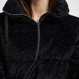Piumino donna in velluto nero PI002317D 129409300 HERNO 