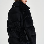 Piumino donna in velluto nero PI002317D 129409300 HERNO 