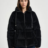 Piumino donna in velluto nero PI002317D 129409300 HERNO 