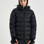 Piumino donna in nylon midi nero PI0660D 120049389 HERNO 