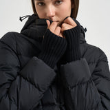 Piumino donna in nylon midi nero PI0660D 120049389 HERNO 