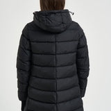 Piumino donna in nylon midi nero PI0660D 120049389 HERNO 