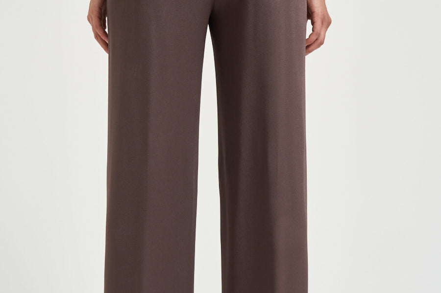 Pantalone donna con coulisse marrone PT00057DR 127278810 HERNO 