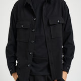 Camicia uomo con tasche a patta nera C1I9MBV NERO IMPERIAL 