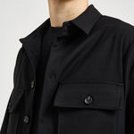 Camicia uomo con tasche a patta nera C1I9MBV NERO IMPERIAL 