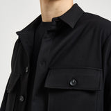 Camicia uomo con tasche a patta nera C1I9MBV NERO IMPERIAL 