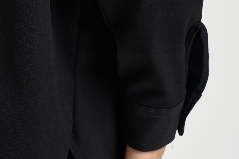 Camicia uomo con tasche a patta nera C1I9MBV NERO IMPERIAL 