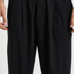 Pantalone uomo con pinces nero PE6IMBV NERO IMPERIAL 