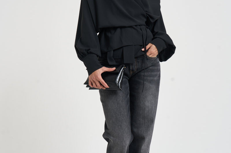 Blusa donna Bliss scollo a V nera BLISS BLACK IRO 