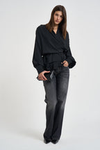 Blusa donna Bliss scollo a V nera BLISS BLACK IRO 