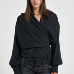 Blusa donna Bliss scollo a V nera BLISS BLACK IRO 