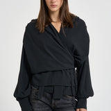 Blusa donna Bliss scollo a V nera BLISS BLACK IRO 