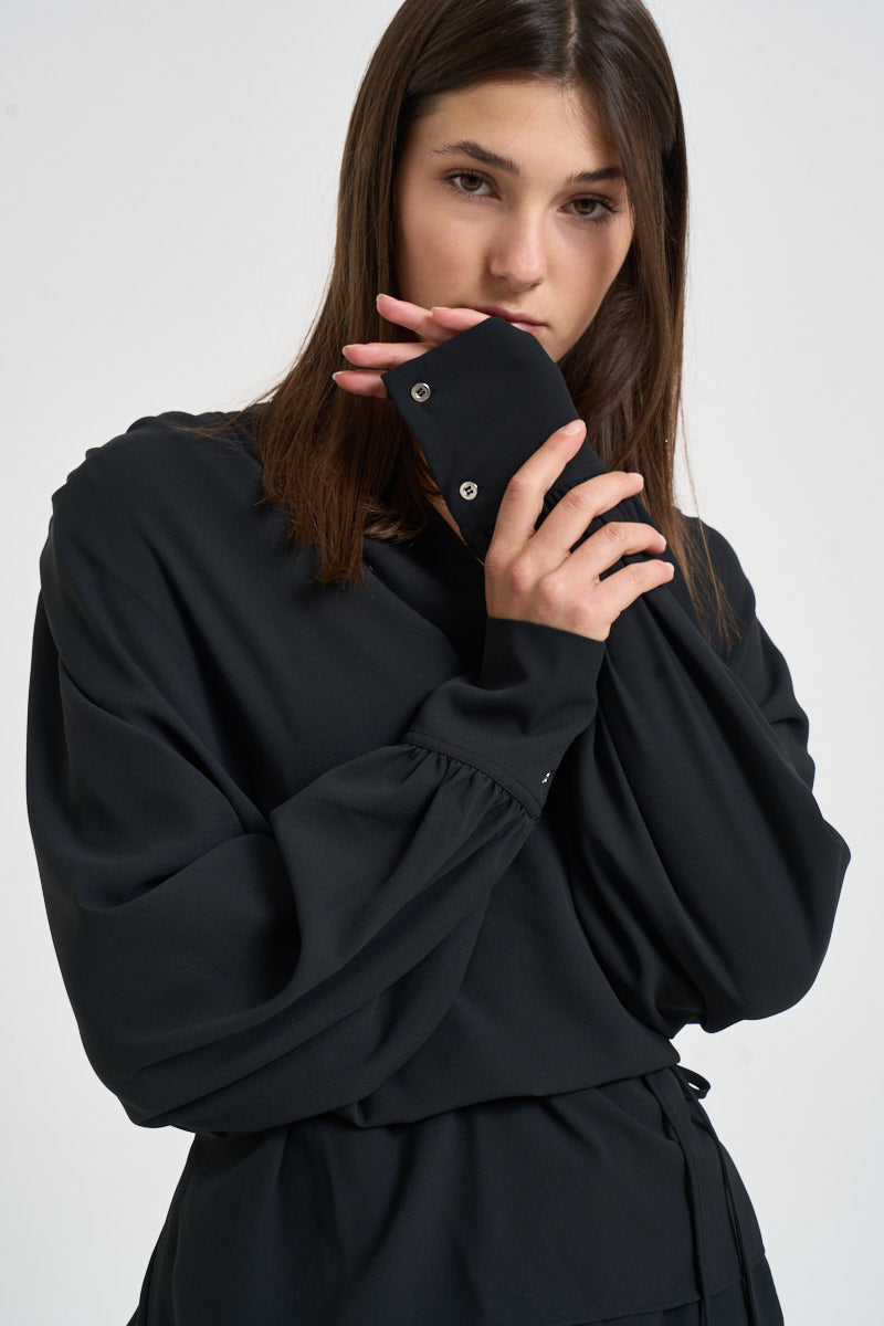 Blusa donna Bliss scollo a V nera BLISS BLACK IRO 